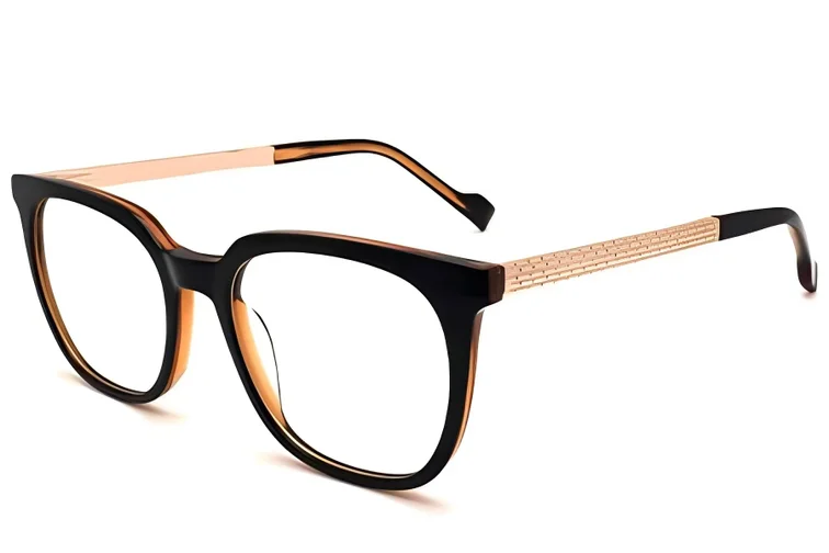 Vasos rectangulares de acetato naranja #BS2012-2121