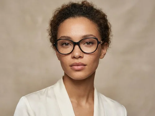 Lunettes papillon en acétate noir #BS2012-2122