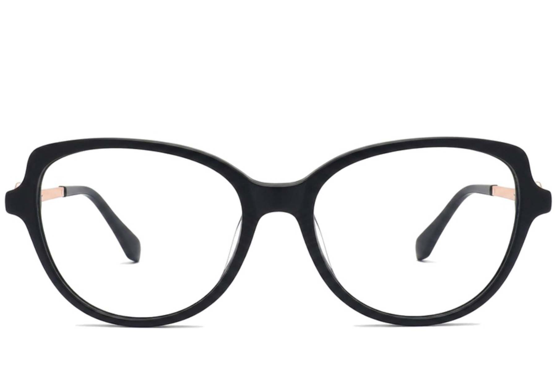 Gafas de acetato negro con forma de mariposa #BS2012-2122