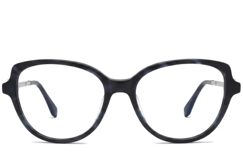 Lunettes papillon en acétate noir #BS2012-2124