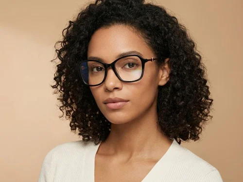 Lunettes papillon en acétate noir #BS2012-2128