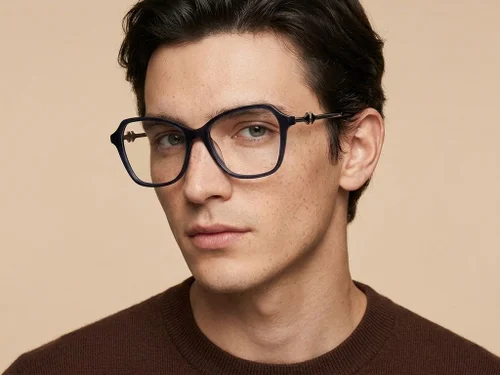 Lunettes en acétate bleu papillon #BS2012-2130
