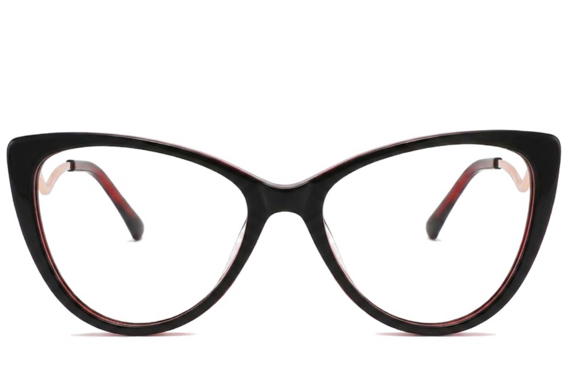 Butterfly Black Acetate Glasses #BS2012-2140