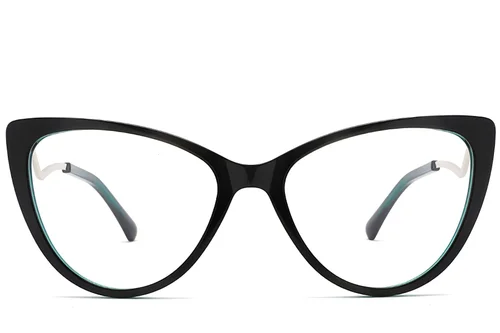 Lunettes papillon en acétate noir #BS2012-2141