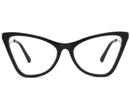 Lunettes papillon en acétate noir #BS2012-2147