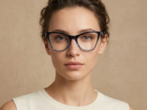 Lunettes en acétate bleu papillon #BS2012-2150