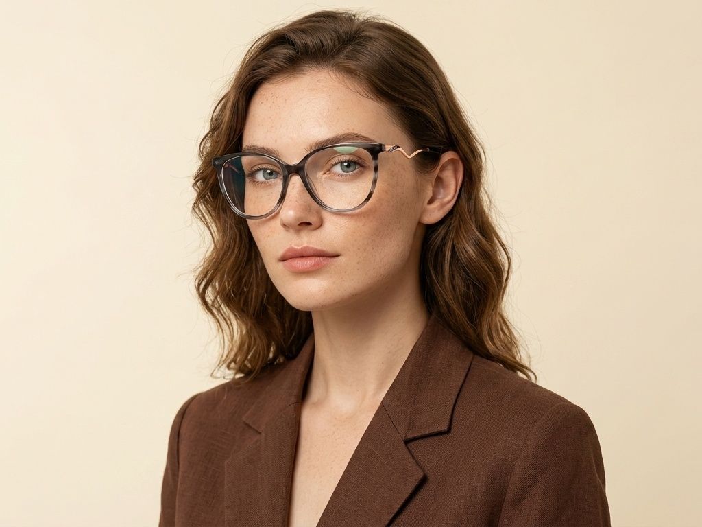 Oval Pattern Acetate Glasses #BS2012-2155