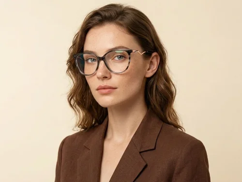 Oval Pattern Acetate Glasses #BS2012-2155