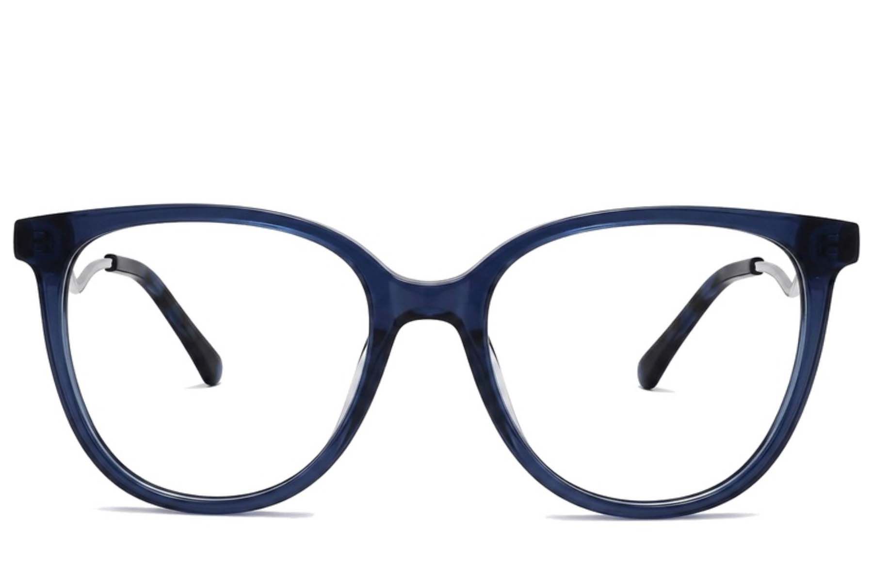 Bicchieri ovali in acetato blu #BS2012-2156