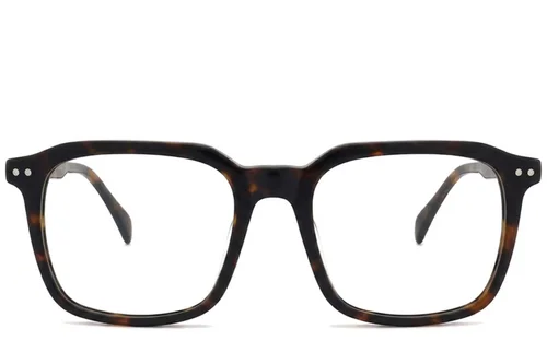 Lunettes rectangulaires en acétate écaille de tortue #BS2012-2158