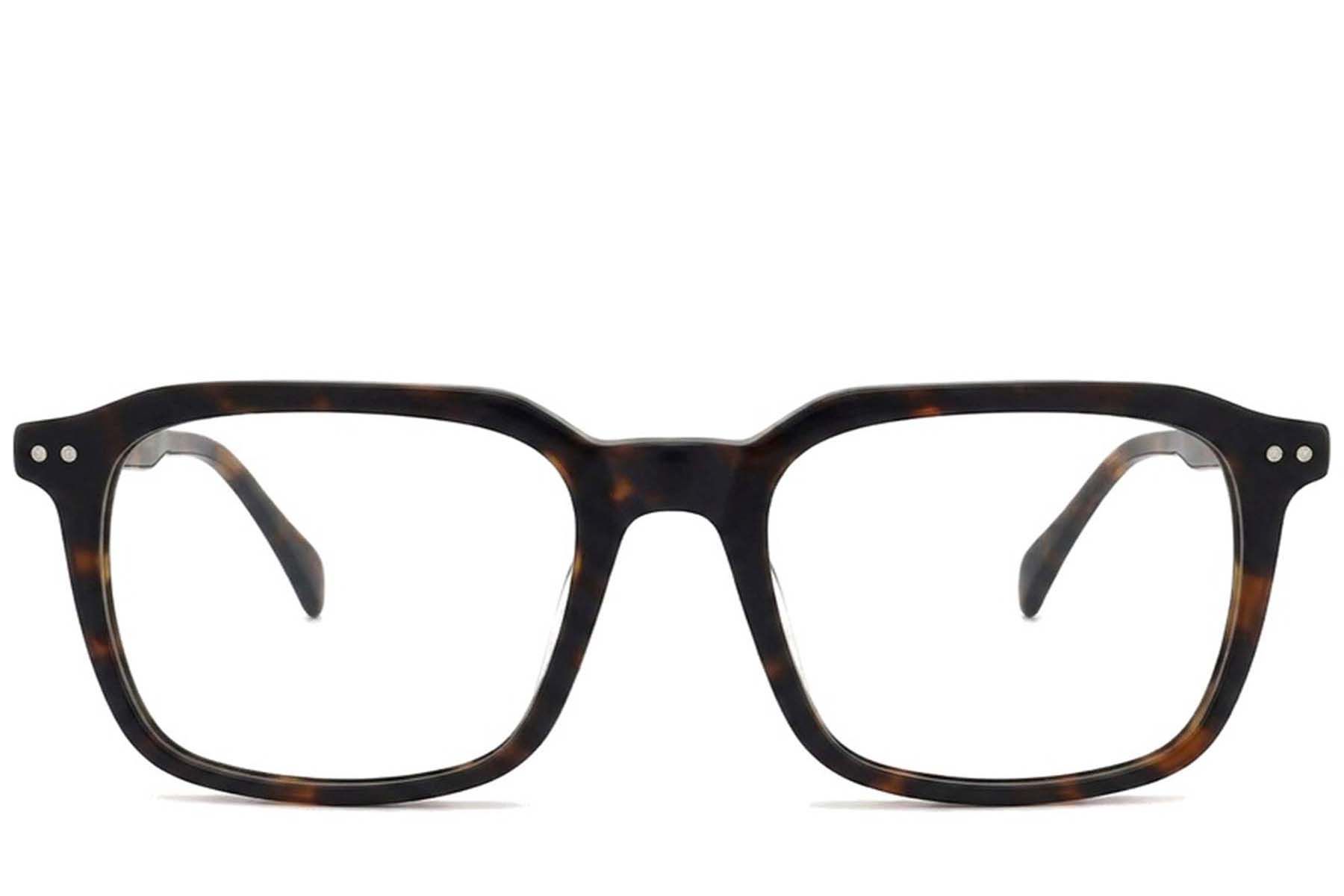 Rectangular Tortoiseshell Acetate Glasses #BS2012-2158