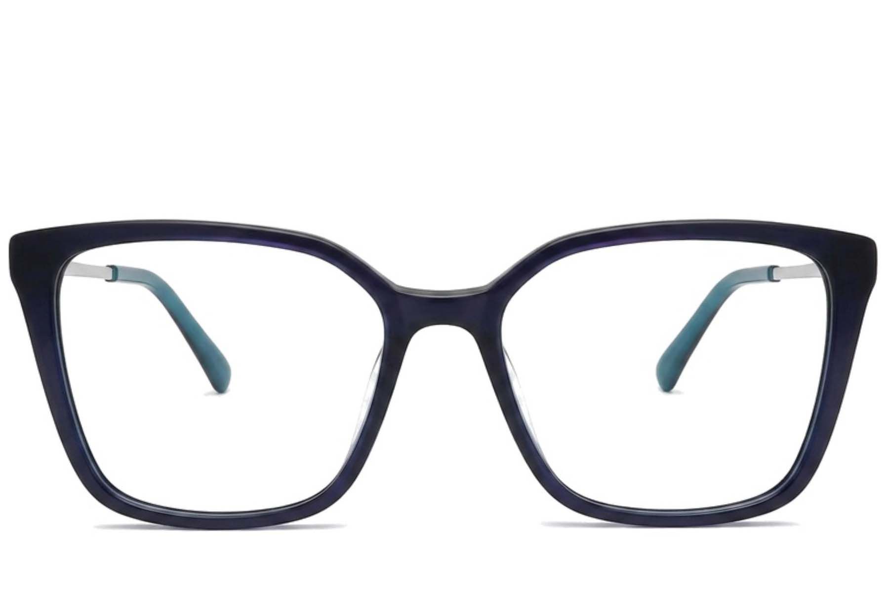 Bicchieri rettangolari in acetato blu #BS2012-2165