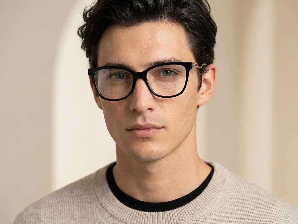 Butterfly Black Acetate Glasses #BS2012-2167