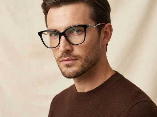 Lunettes papillon en acétate noir #BS2012-2168