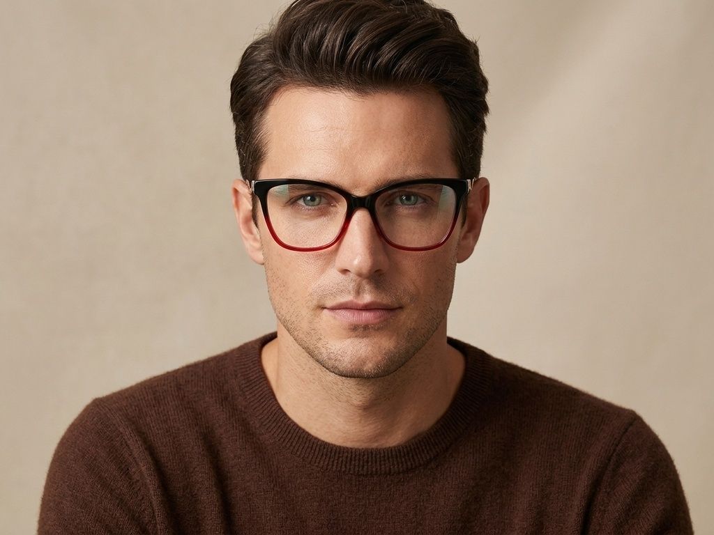 Butterfly Red Acetate Glasses #BS2012-2169
