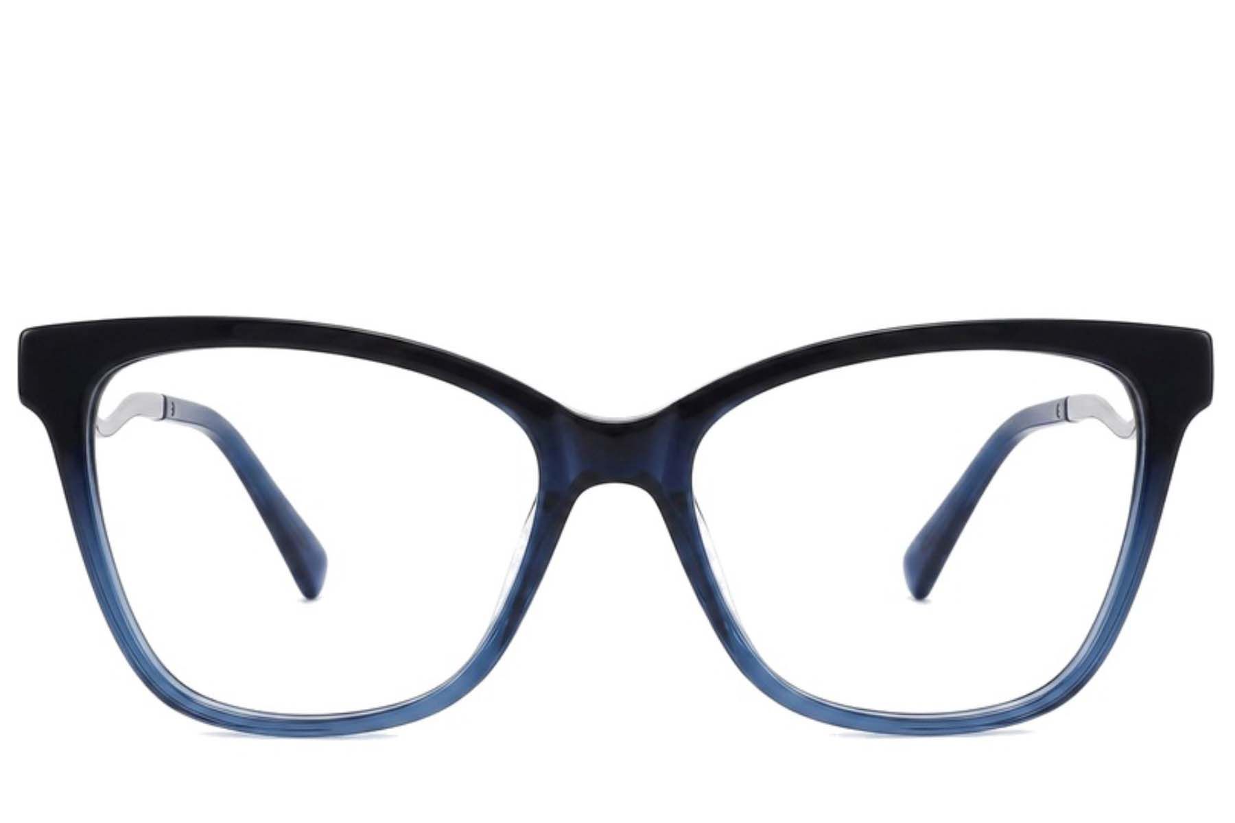 Occhiali in acetato blu farfalla #BS2012-2170
