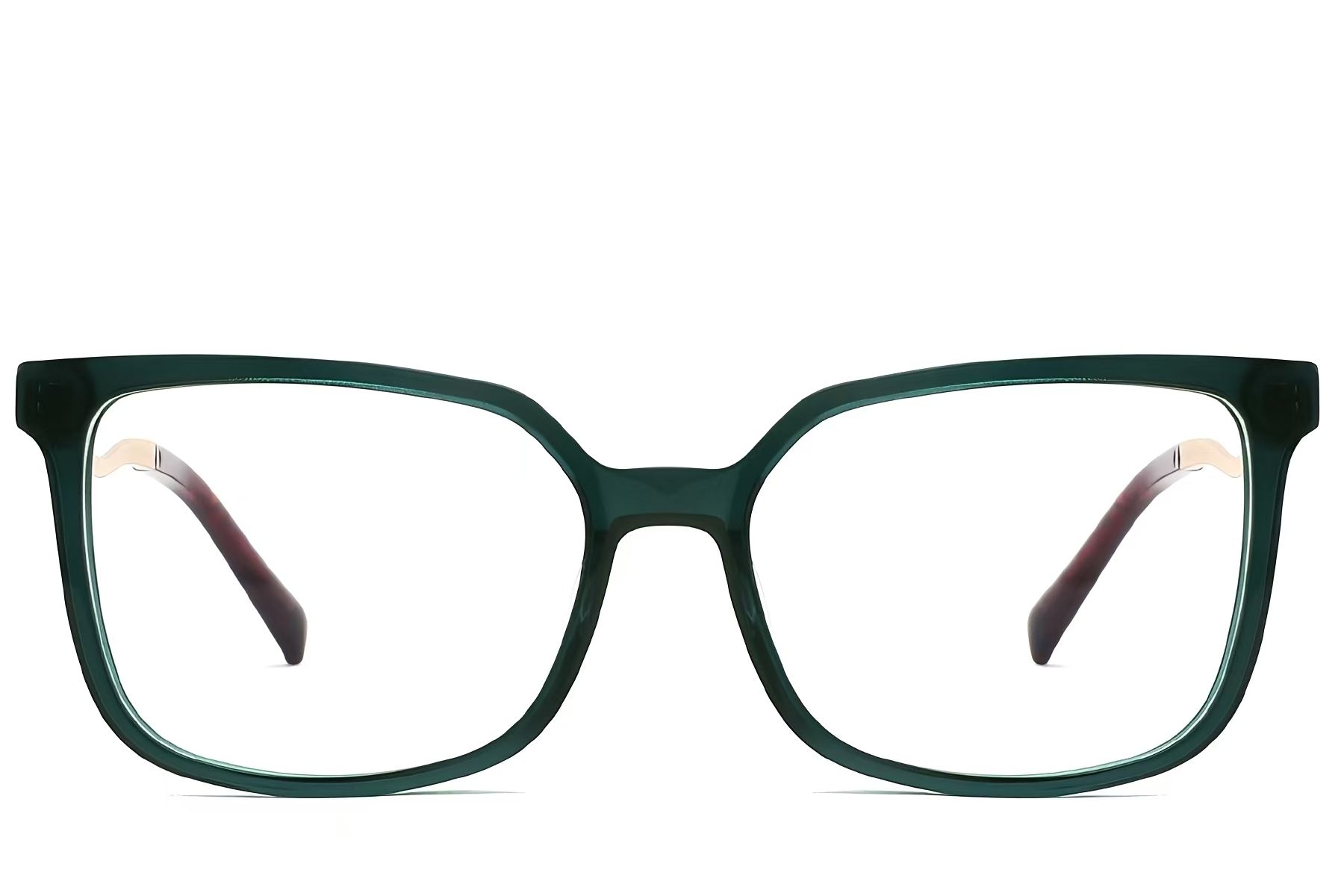Geometric Green Acetate Glasses #BS2012-2176
