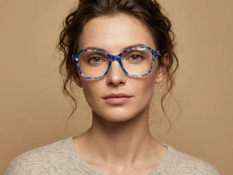 Butterfly Pattern Acetate Glasses #BS2012-2178