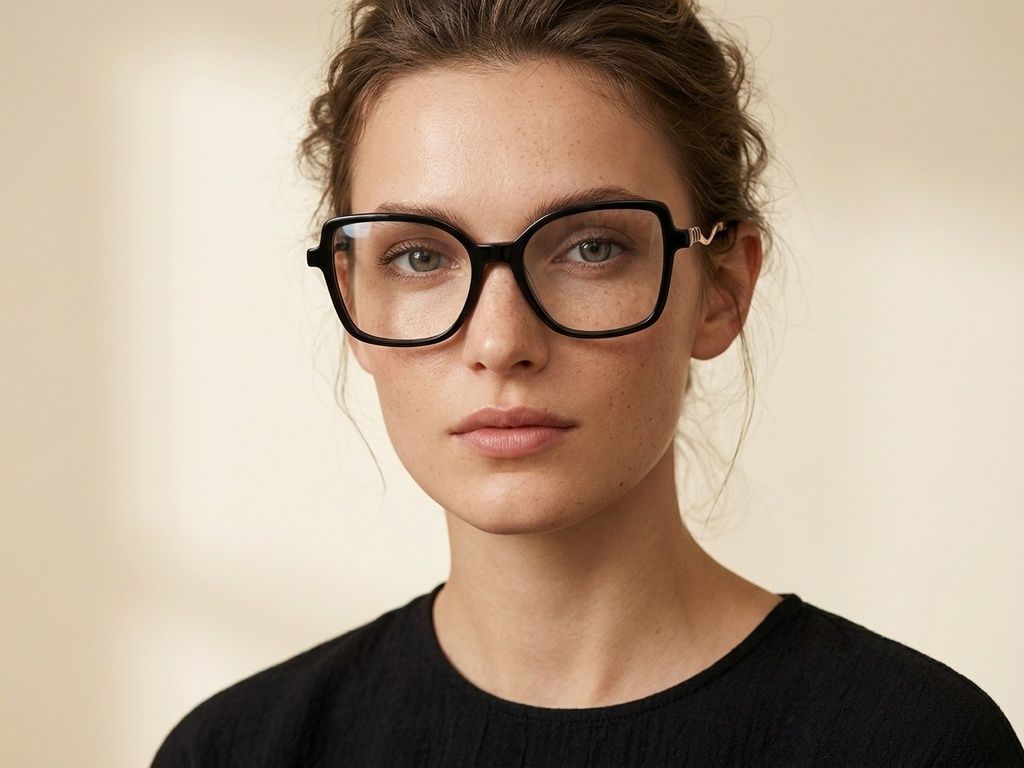 Butterfly Black Acetate Glasses #BS2012-2182