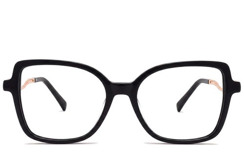 Lunettes papillon en acétate noir #BS2012-2182
