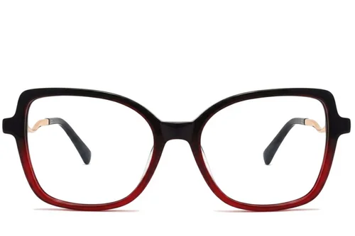 Lunettes papillon en acétate rouge #BS2012-2184