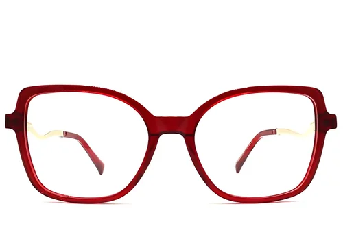 Lunettes papillon en acétate rouge #BS2012-2185