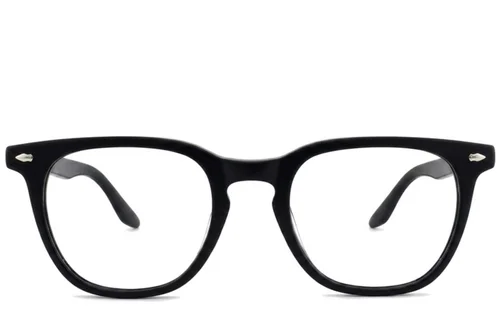 Lunettes rectangulaires en acétate noir #BS2012-2190