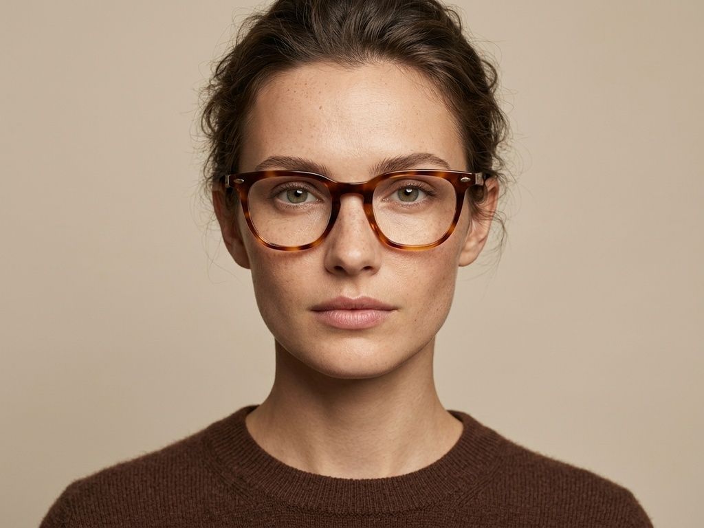 Rectangular Tortoiseshell Acetate Glasses #BS2012-2192