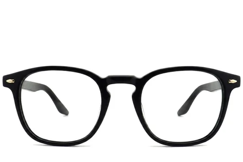 Lunettes rectangulaires en acétate noir #BS2012-2194