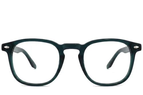 Verres rectangulaires en acétate vert #BS2012-2195