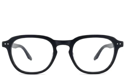 Lunettes ovales en acétate noir #BS2012-2197