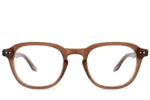 Lunettes ovales en acétate brun #BS2012-2200