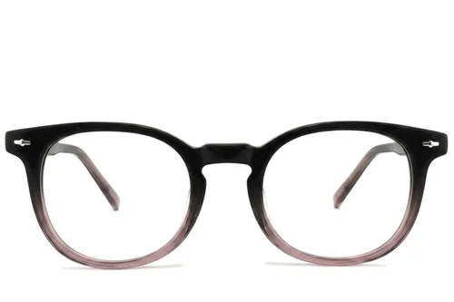 Lunettes ovales en acétate gris #BS2012-2209