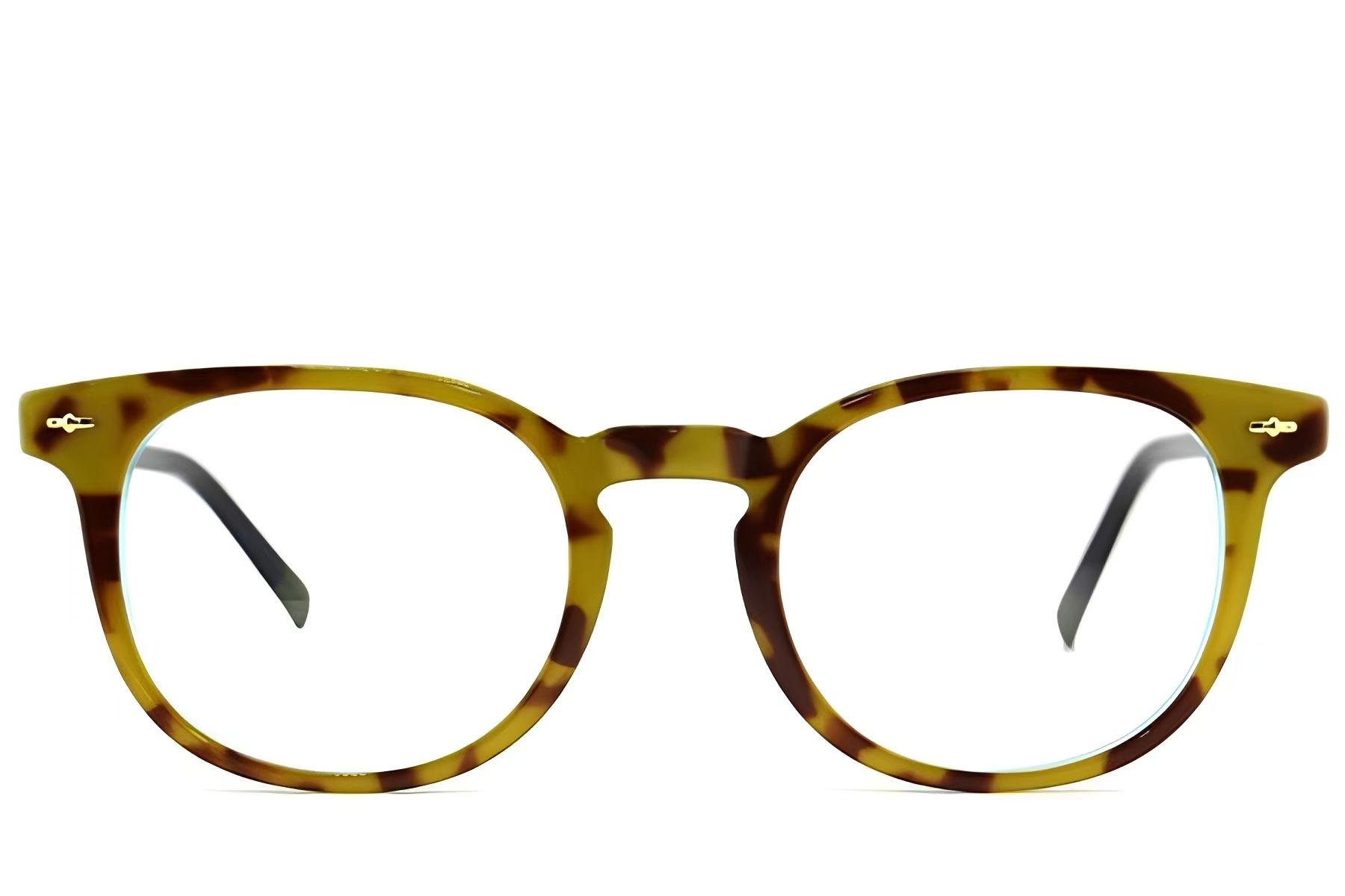 Oval Brown Acetate Glasses #BS2012-2210