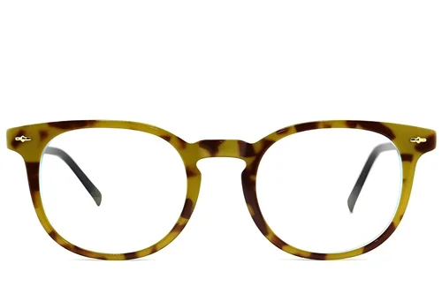 Oval Brown Acetate Glasses #BS2012-2210