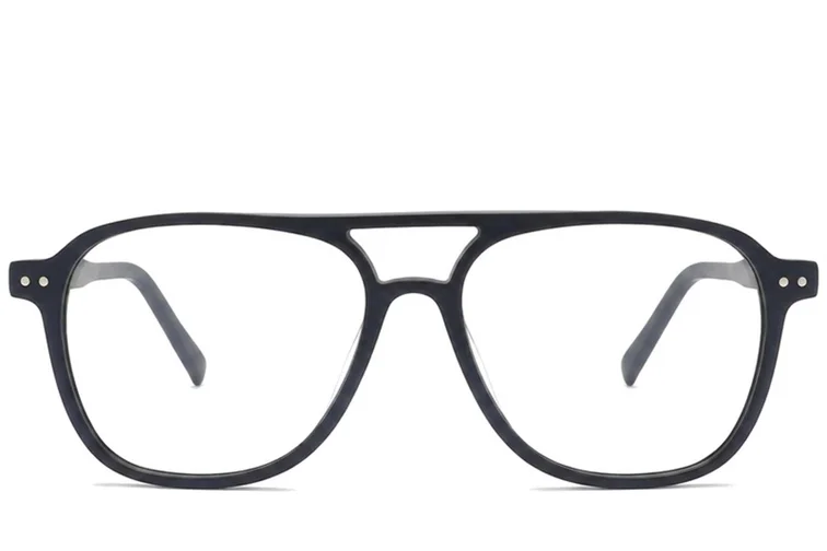 Gafas de aviador de acetato negro #BS2012-2212