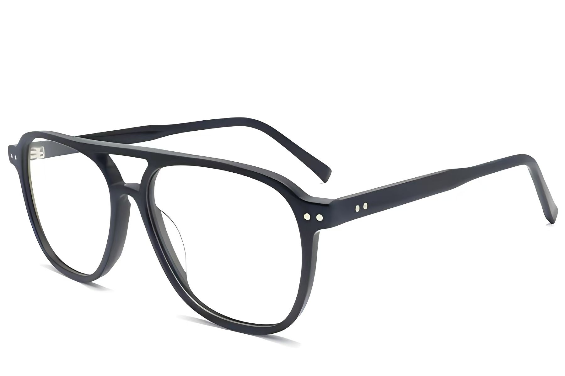 Aviator Black Acetate Glasses #BS2012-2212