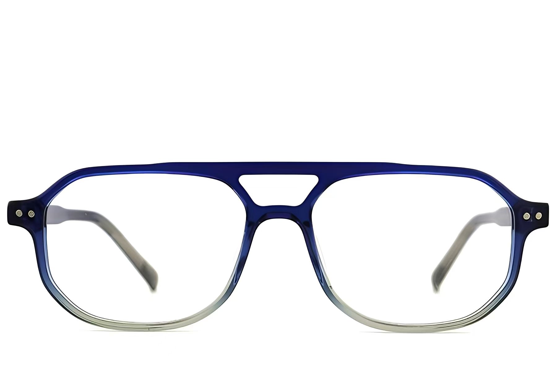 Occhiali da aviatore in acetato blu #BS2012-2216