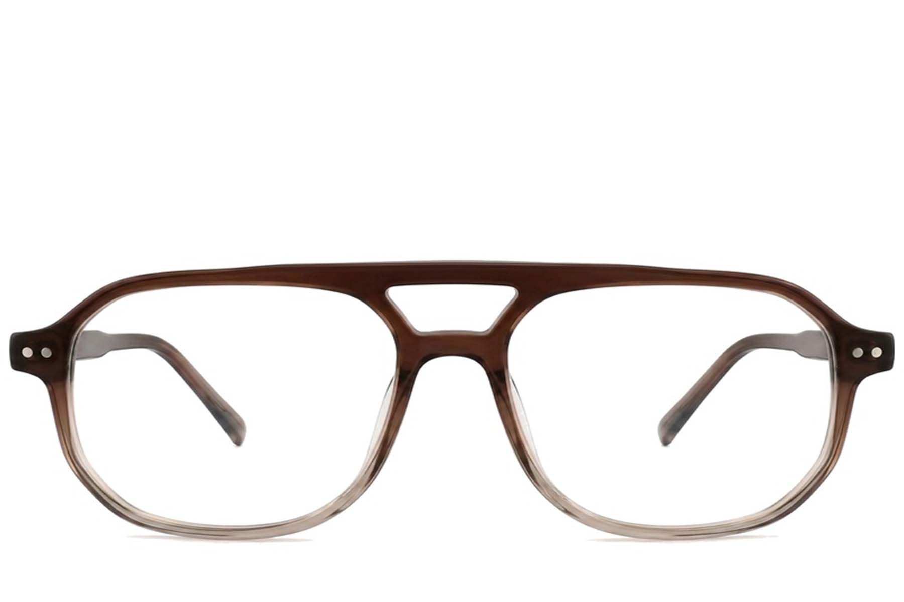 Aviator Brown Acetate Glasses #BS2012-2217