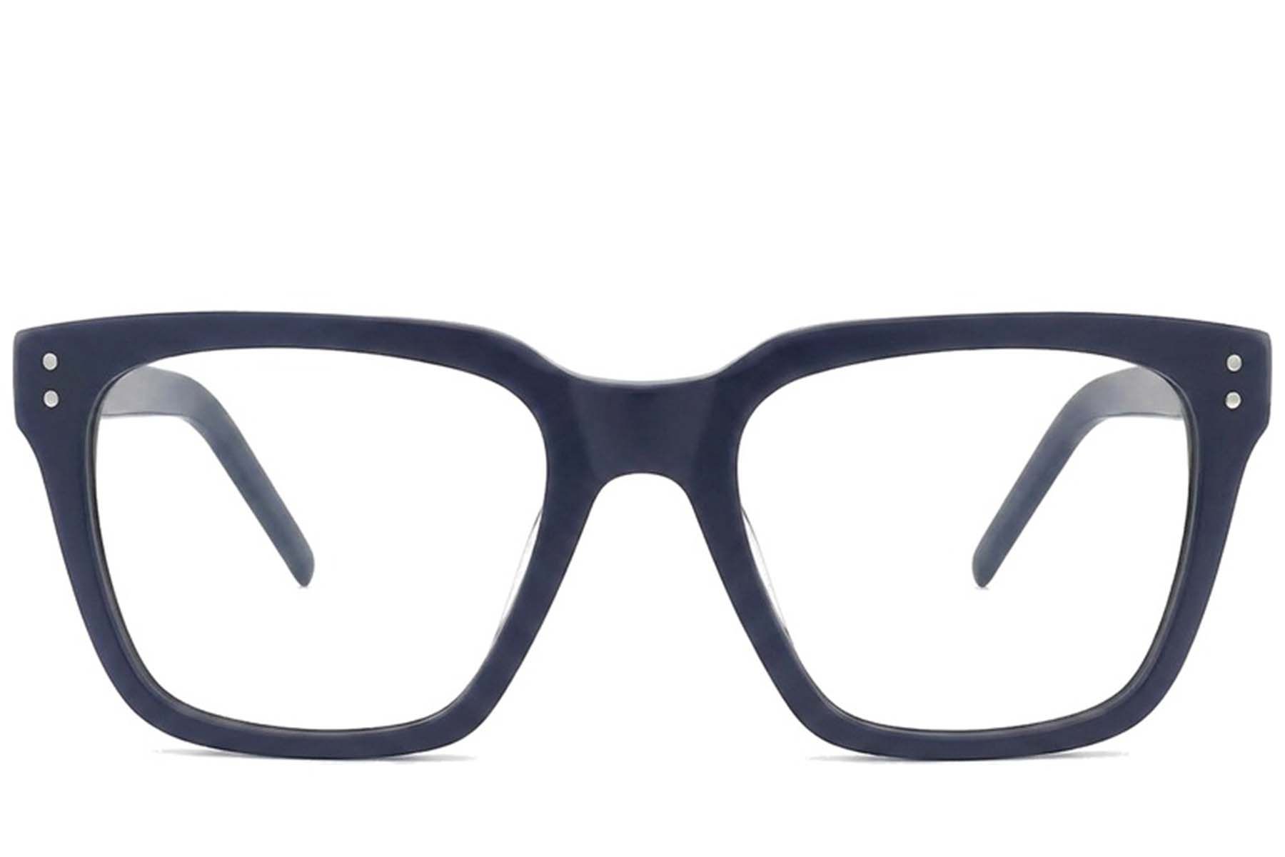 Bicchieri rettangolari in acetato blu #BS2012-2221