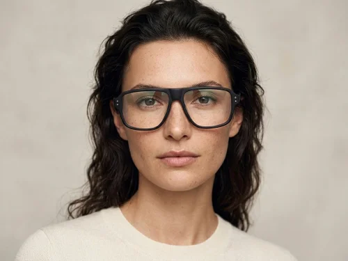 Lunettes aviateur en acétate noir #BS2012-2222