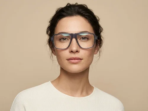 Lunettes aviateur en acétate gris #BS2012-2223