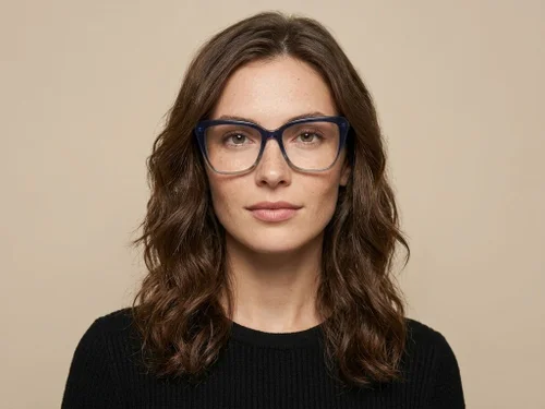 Lunettes en acétate bleu papillon #BS2012-2229