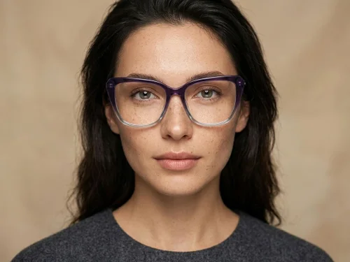 Lunettes en acétate violet papillon #BS2012-2230