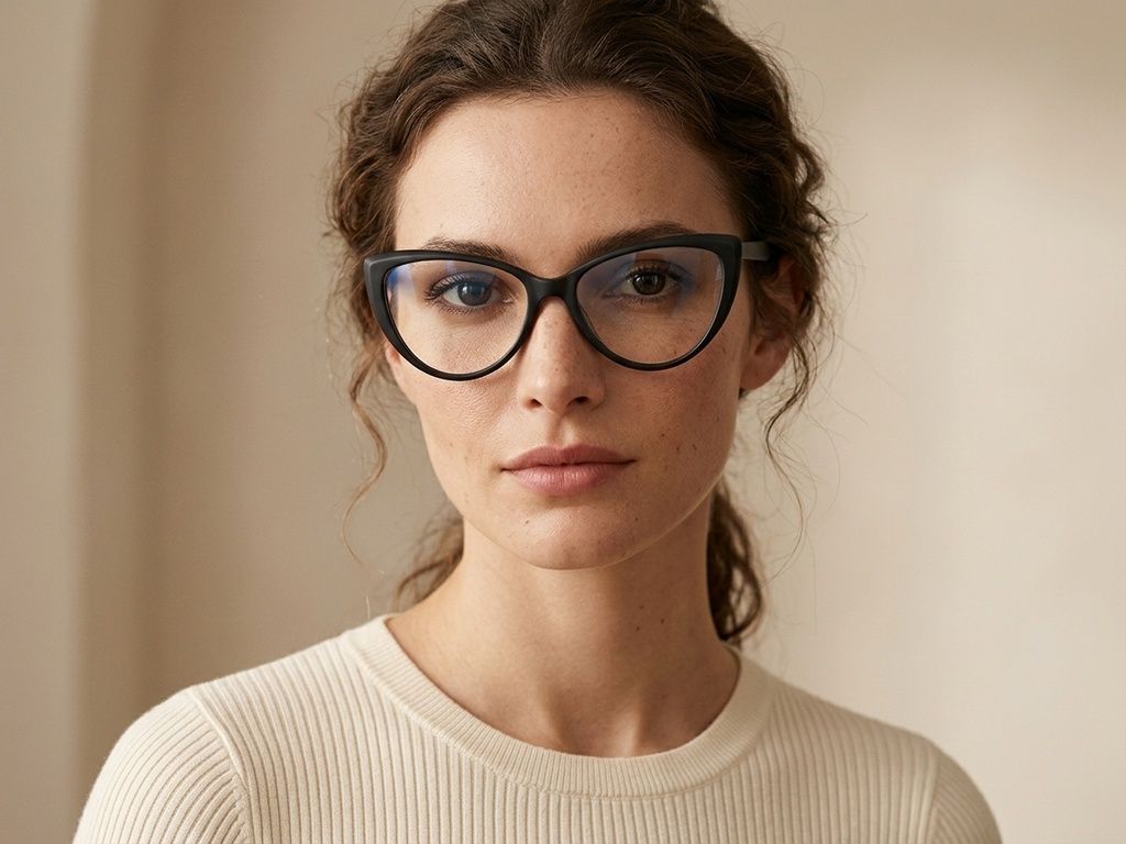 Butterfly Black Acetate Glasses #BS2012-2231