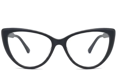 Lunettes papillon en acétate noir #BS2012-2231