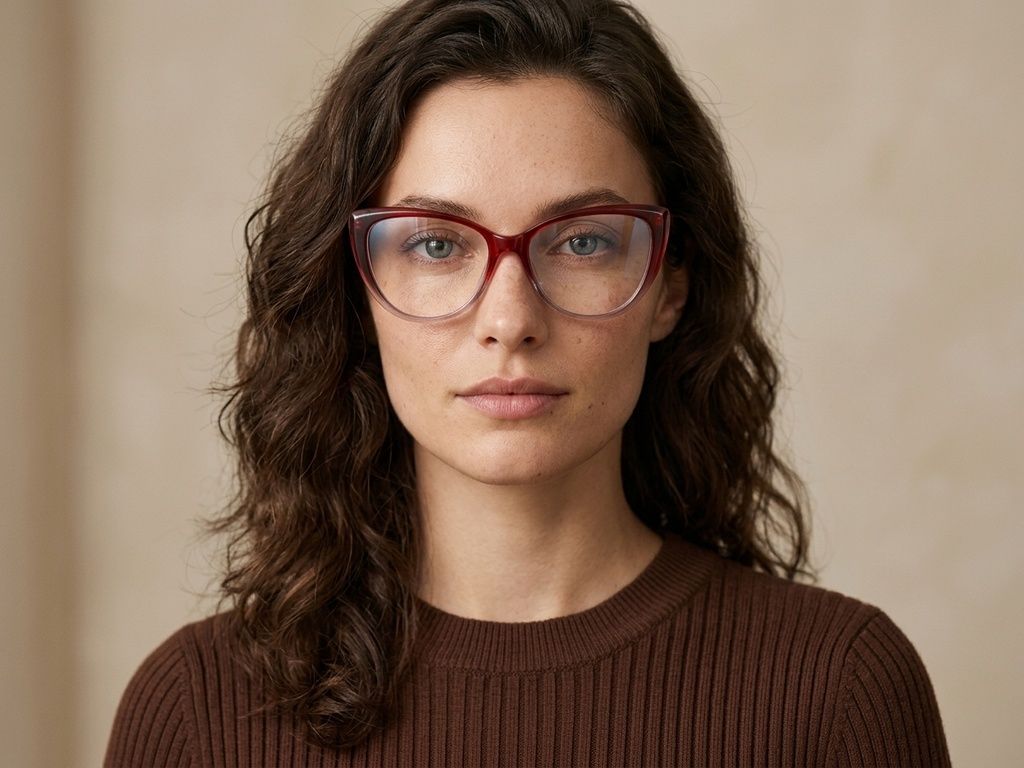 Butterfly Red Acetate Glasses #BS2012-2233