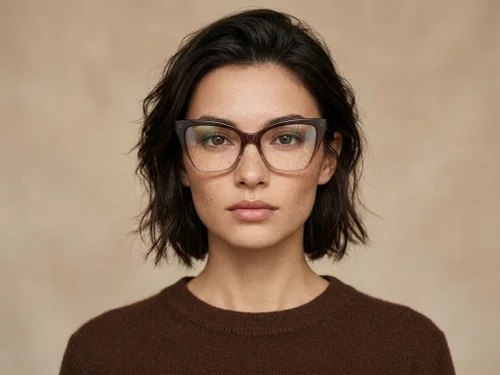 Lunettes en acétate brun papillon #BS2012-2238
