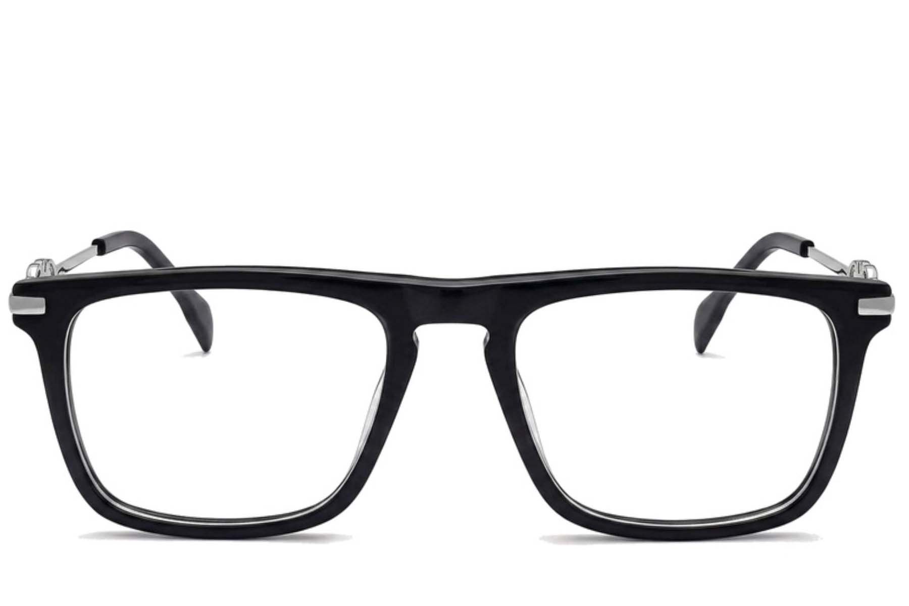 Rectangular Grey Acetate Glasses #BS2012-2241