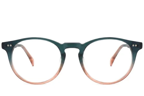 Lunettes ovales en plastique vert #BS2012-2247